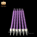 World-class Party Use Pure Paraffin Wax Mixed Colour Spiral Twist Candles Wholesale